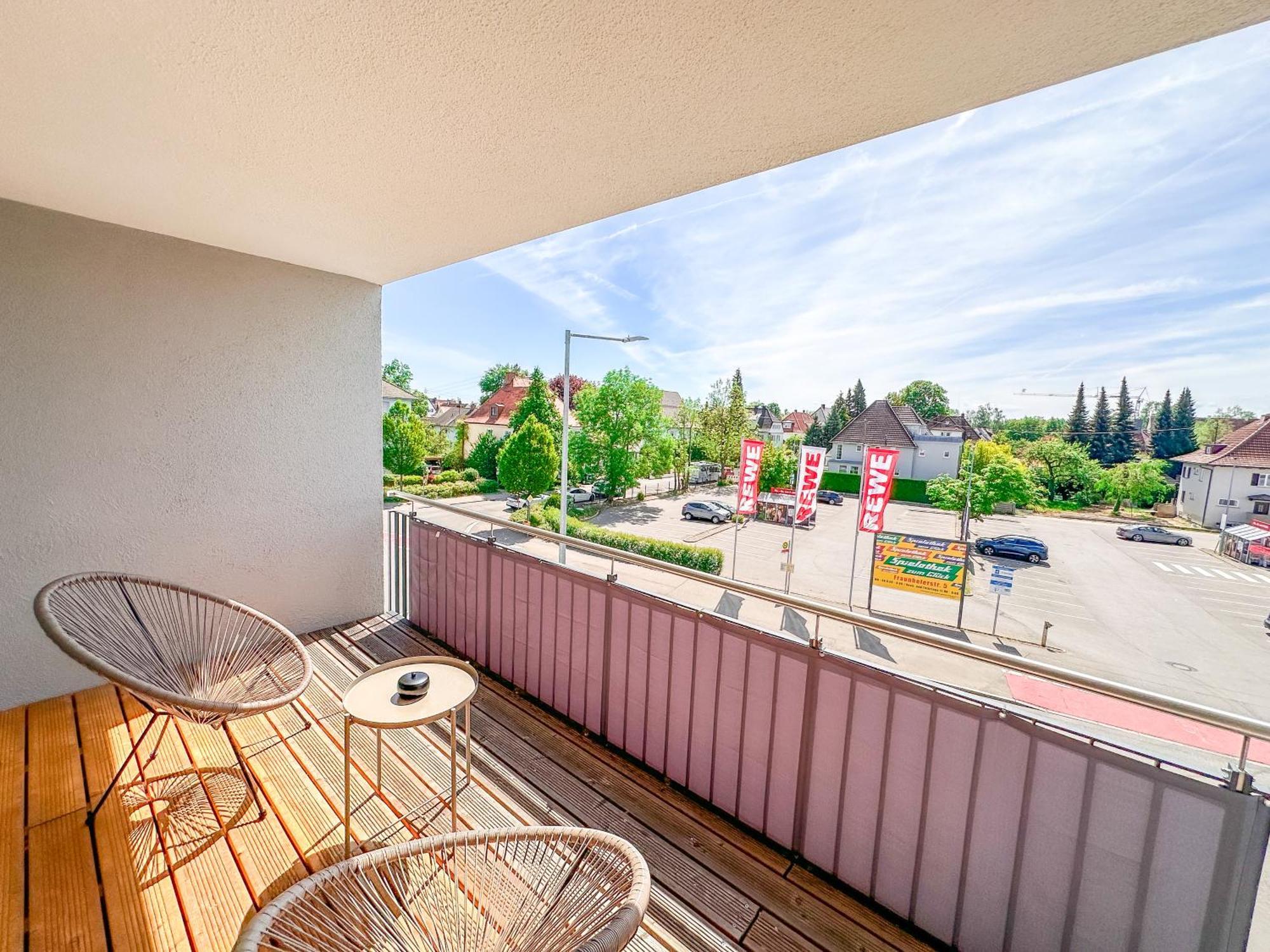 Thesunset Club - Studio II - Kueche - Balkon - Parken Memmingen Kültér fotó